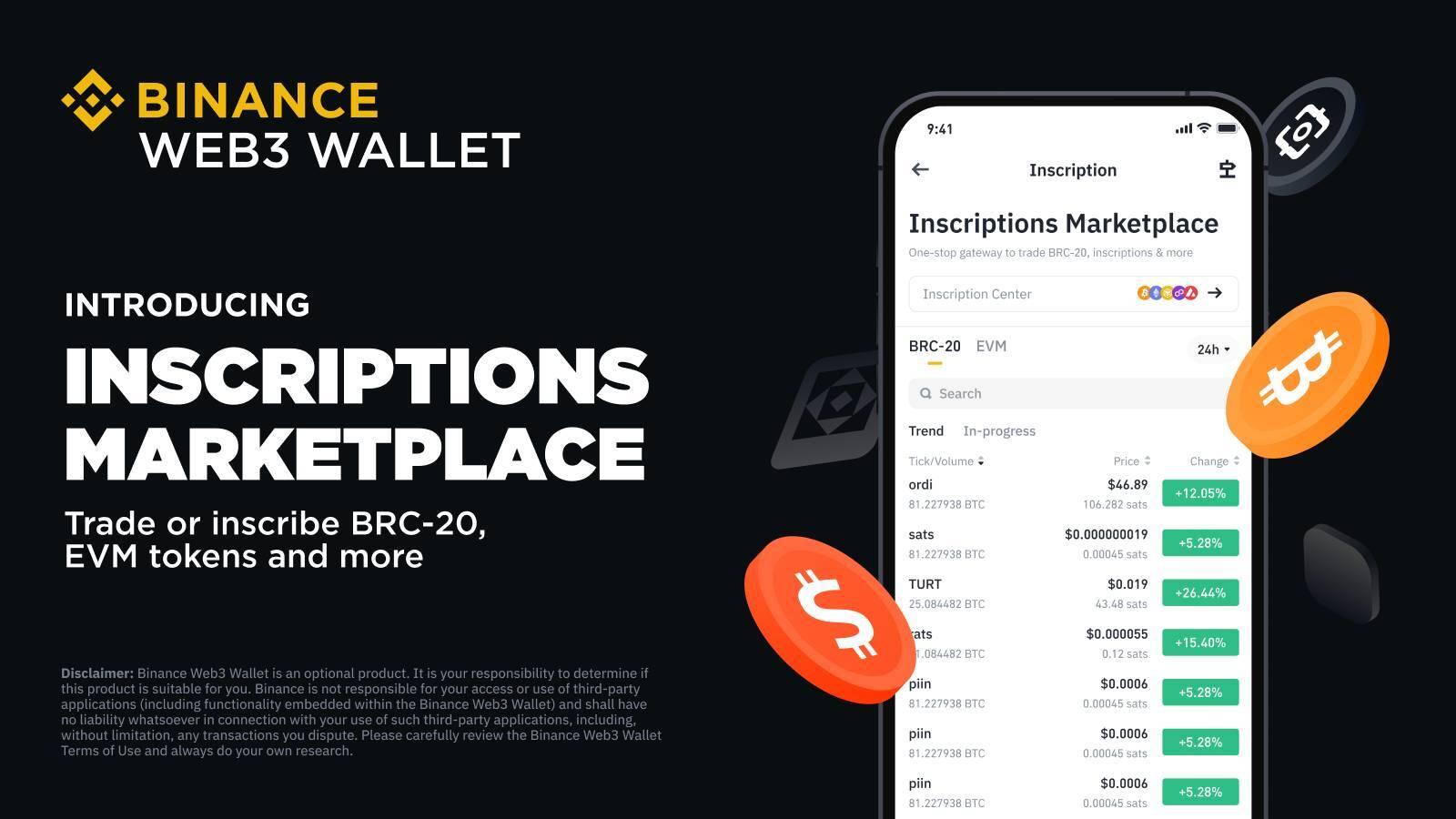 binance-ra-mat-marketplace-cho-cac-token-inscription-tich-hop-trong-vi-web3-wallet